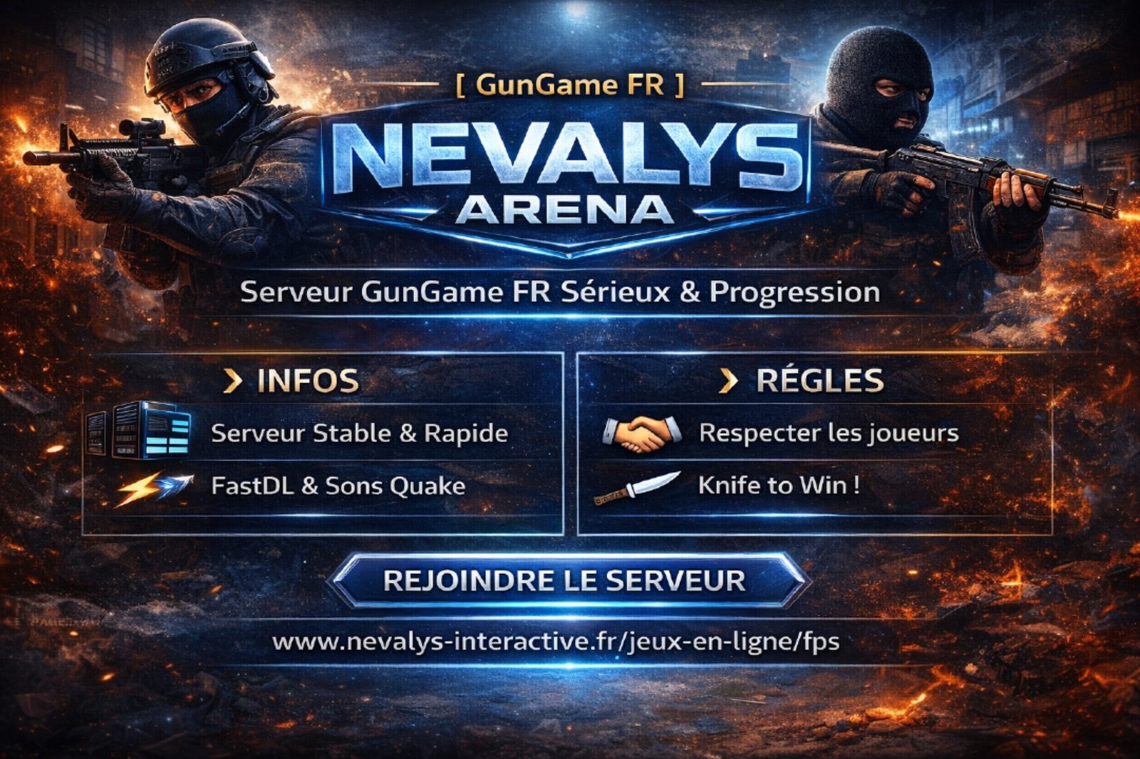 Visuel MOTD Nevalys Arena GunGame FR
